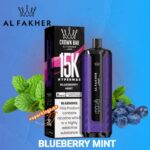 AL FAKHER Crown Bar 15000 Puffs Blueberry Mint in Dubai UAE